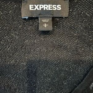 Express Charcoal Knit Top